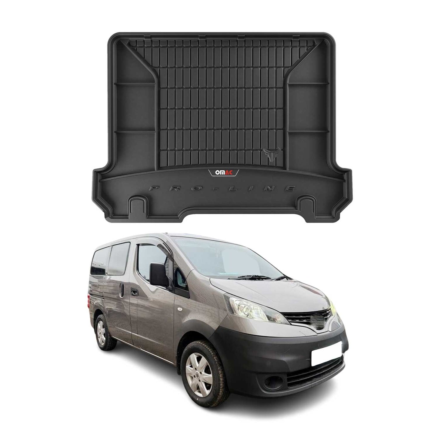 OMAC Gummi Kofferraumwanne für Nissan e-NV200 2014-2025 TPE Laderaumwanne