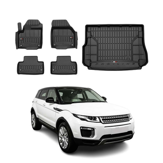 OMAC Fußmatten & Kofferraumwanne für Land Rover Range Rover Evoque 2011-18 Gummi