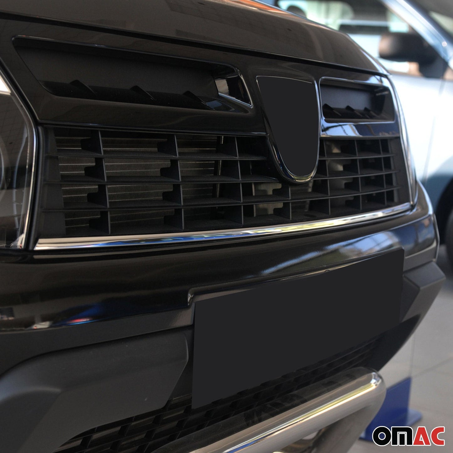 Kühlergrill Leisten Grillleisten für Dacia Duster 2012-2018 Edelstahl Silber