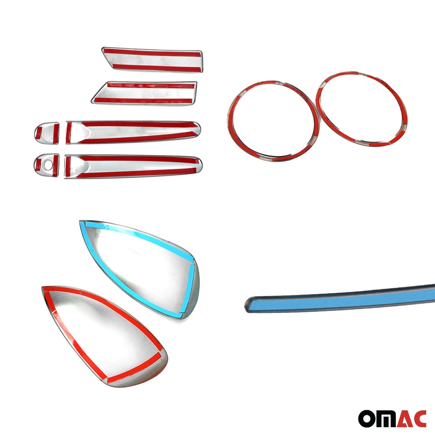 Türgriffe Blende Heckleiste Spiegelkappen für Nissan Juke 2010-2019 Chrom Satz