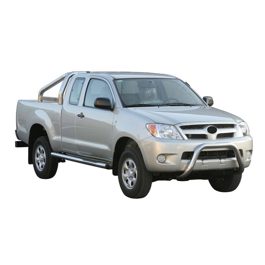 Bară de protecție/buton față pentru Toyota Hilux 2006-2011, ø76mm, oțel, argintiu, protecție