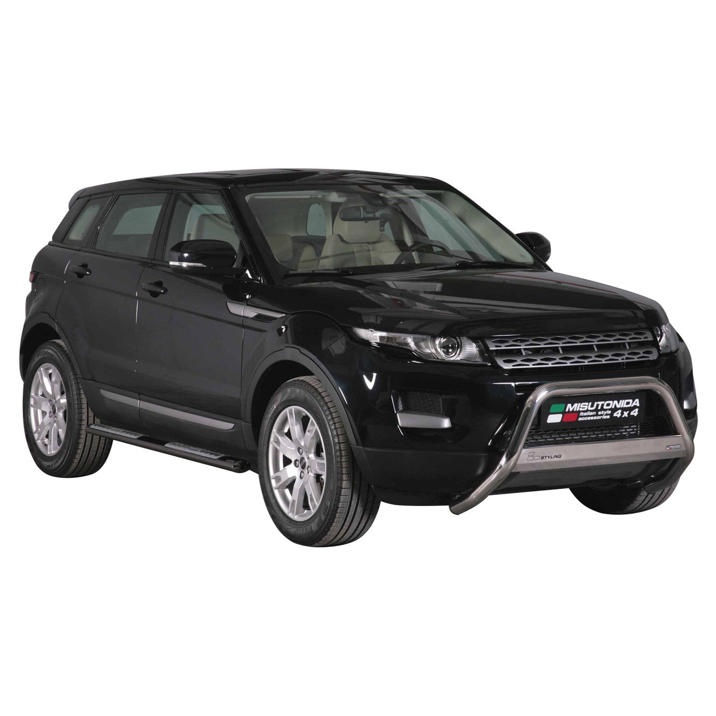 Stahl Seitenschweller Schwellerrohre für Range Rover Evoque 2011-2015 Schwarz