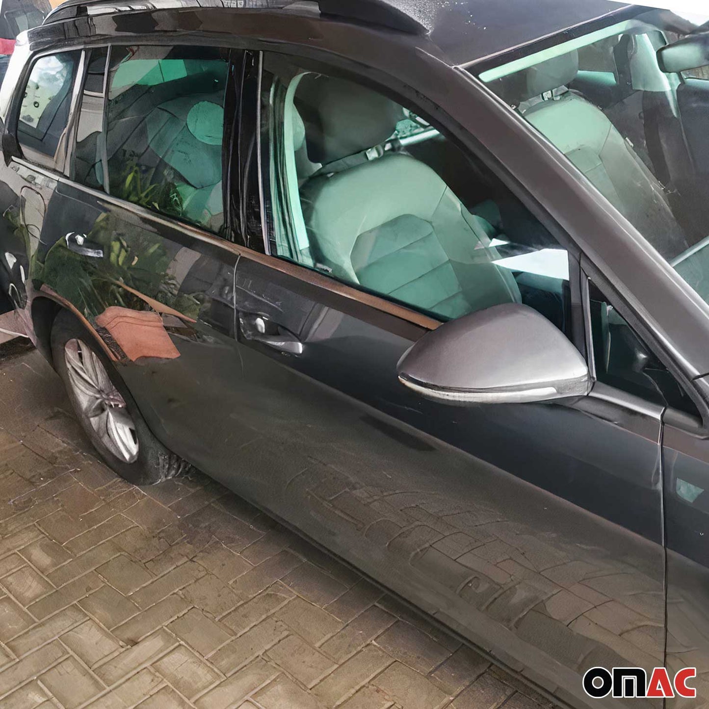 Benzi decorative pentru geamuri pentru VW Golf mk7 Variant 2013-2020, oțel inoxidabil cromat, 6 buc.