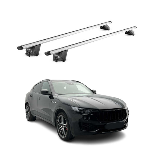 Dachträger Grundtäger für Maserati Levante 2016-2024 100kg Alu Silber 2 tlg ABE