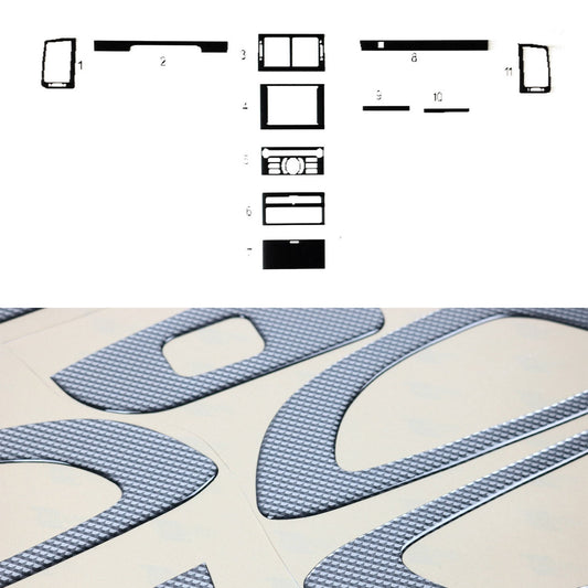 Innenraum Dekor Cockpit für Peugeot 407 2004-2011 Carbon Optik 11tlg