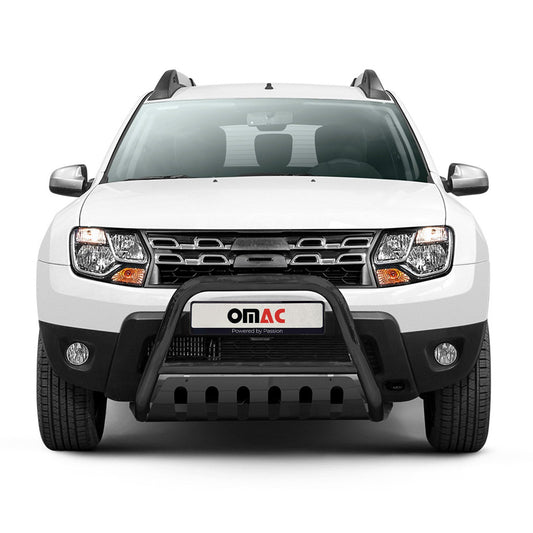 Bară de protecție față din oțel inoxidabil pentru Dacia Duster 2010-2018 cu ABE (omologare de tip germană) Bară de protecție neagră