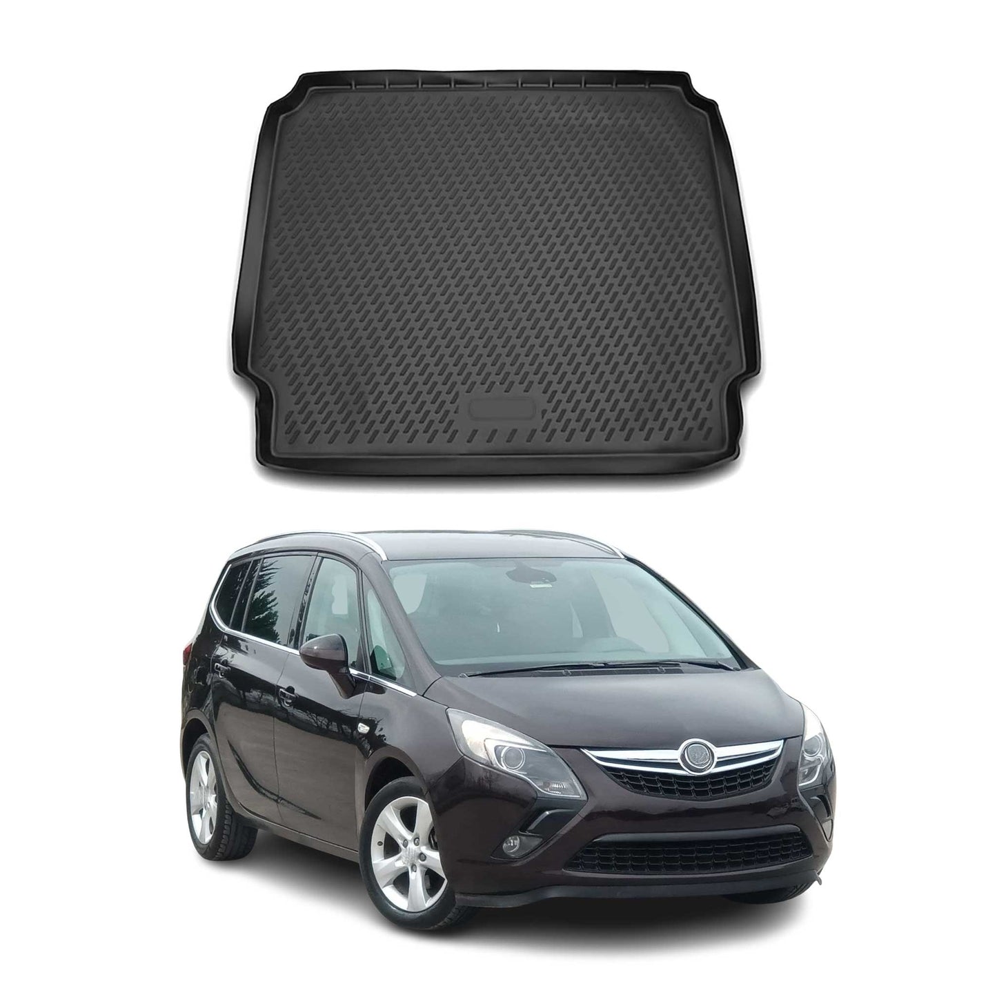 Covoraș portbagaj/tapițerie portbagaj pentru Opel Zafira C Tourer 2011-2021, cauciuc TPE