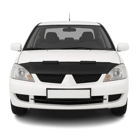 Haubenbra Steinschlagschutz für Mitsubishi Lancer 2004-2007 Schwarz Halb