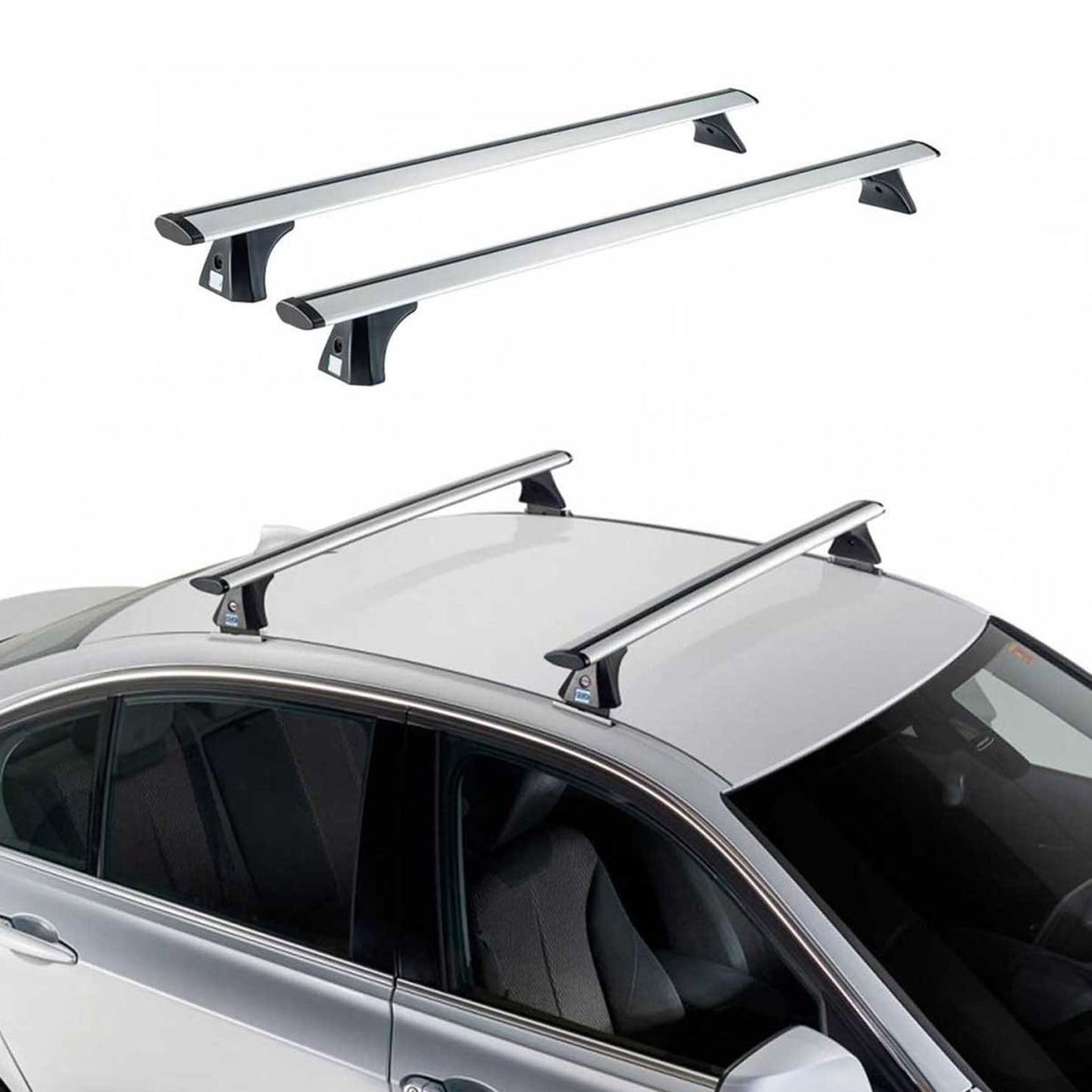 Dachträger für Range Rover Sport 2005-2013 & Discovery 2005-2017 Alu Silber 2x