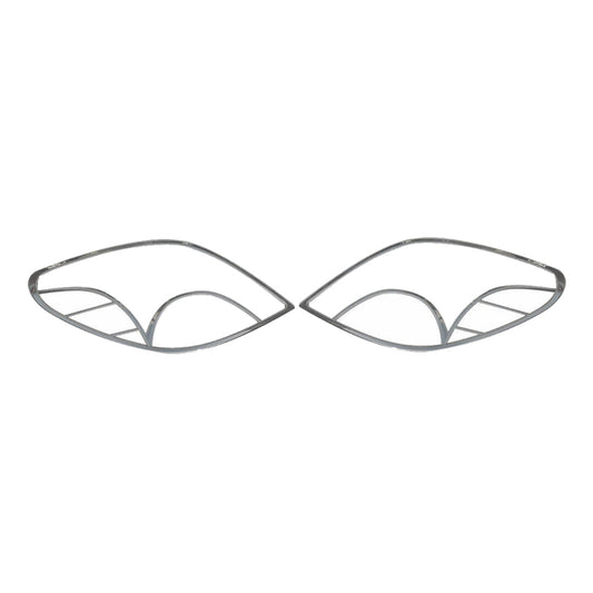 Listwy oświetleniowe tylne do Peugeota 207 2006-2009, chrom ABS srebrny, zestaw 2 szt.