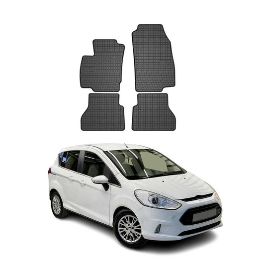 OMAC Gummi Fußmatten für Ford B-Max 2012-2017 Automatten Gummi Schwarz 4tlg