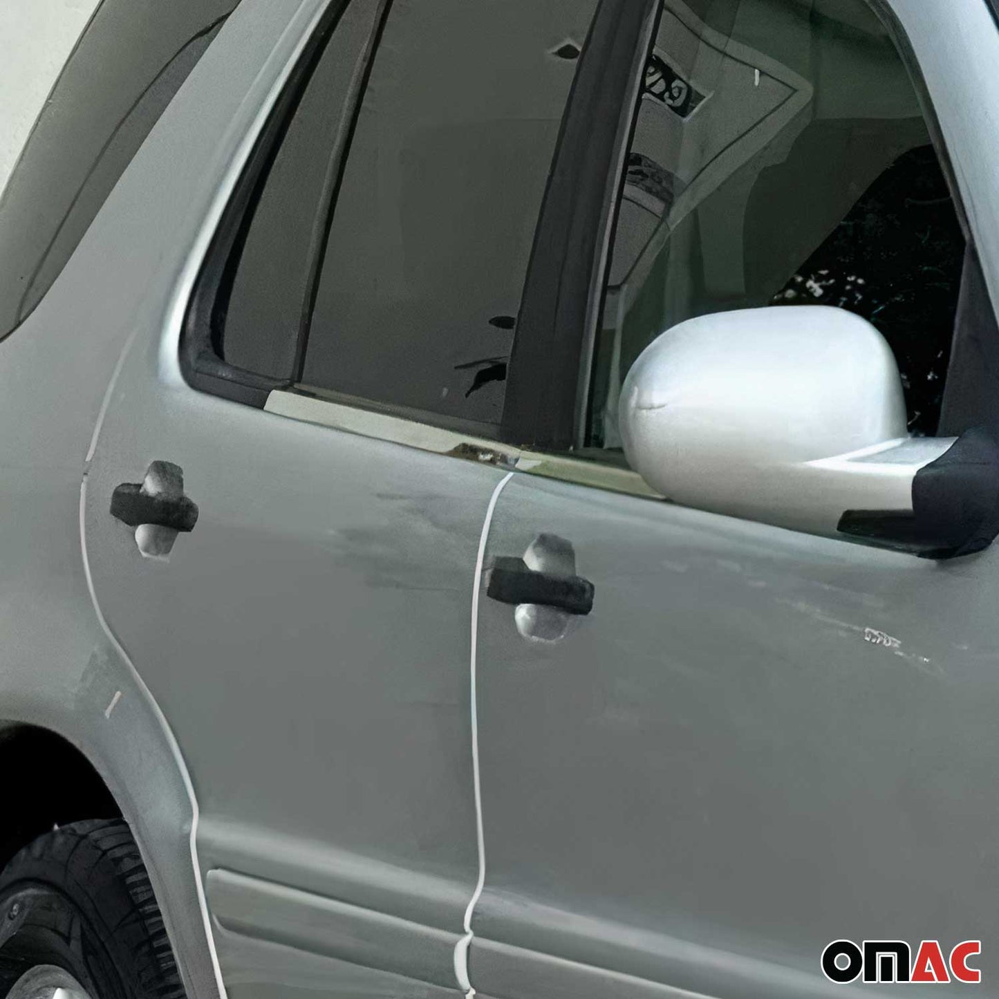Fensterleisten Zierleisten für Mercedes ML W163 1998-2005 Edelstahl Chrom 4tlg