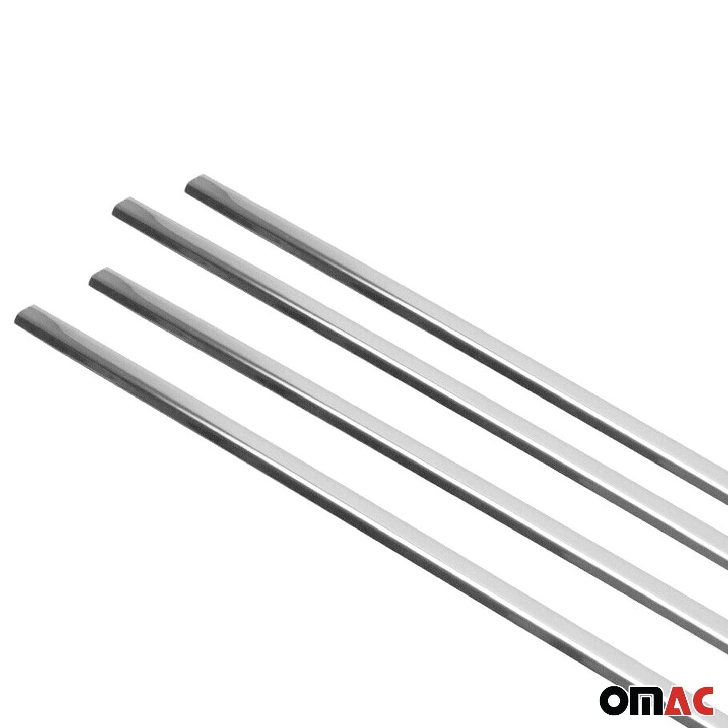 Benzi decorative pentru geamuri pentru VW Golf 2008-2012, oțel inoxidabil cromat, 4 bucăți