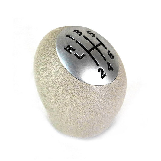 Schaltknopf Schaltknauf für Renault Fluence 2010-2025 6 gang Kunstleder Beige