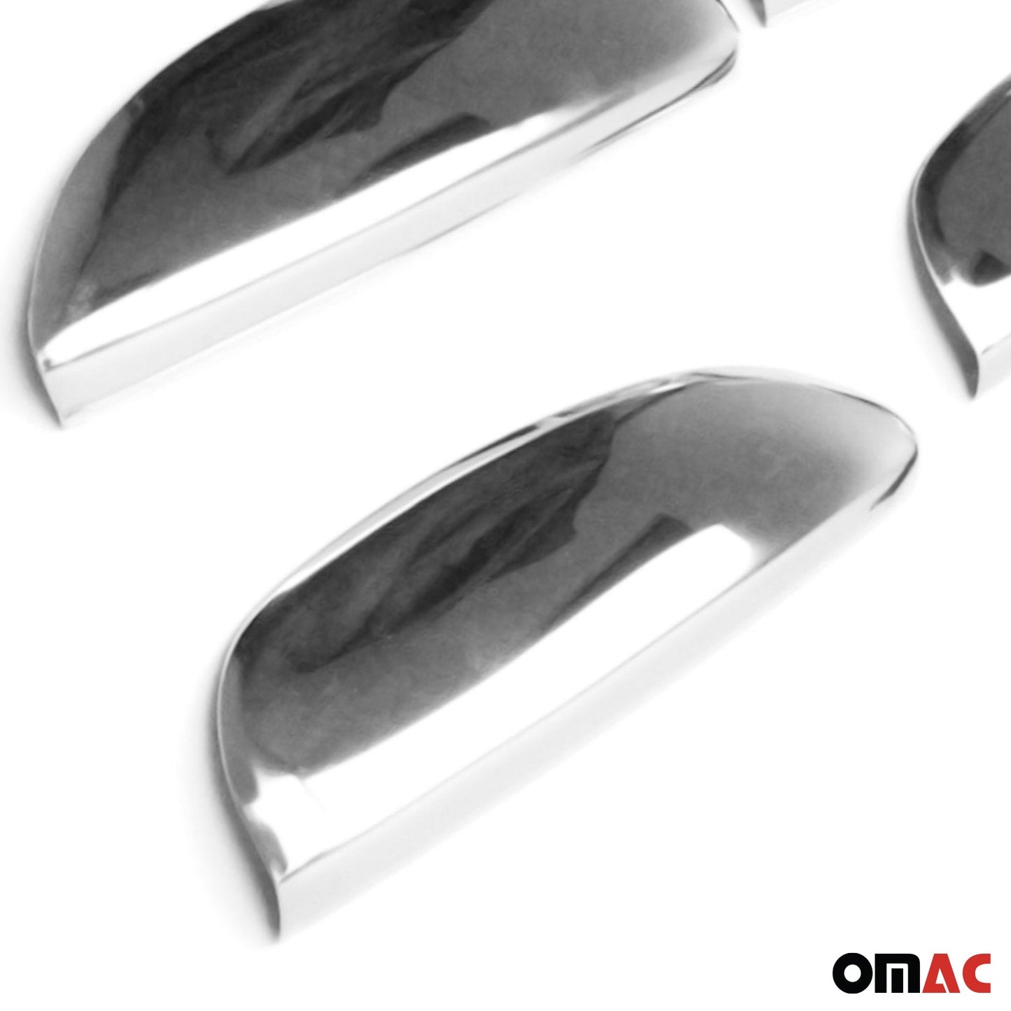 Ornamente mâner ușă, capace mâner ușă pentru Renault Scenic 1996-2003, oțel inoxidabil, argintiu, 4x