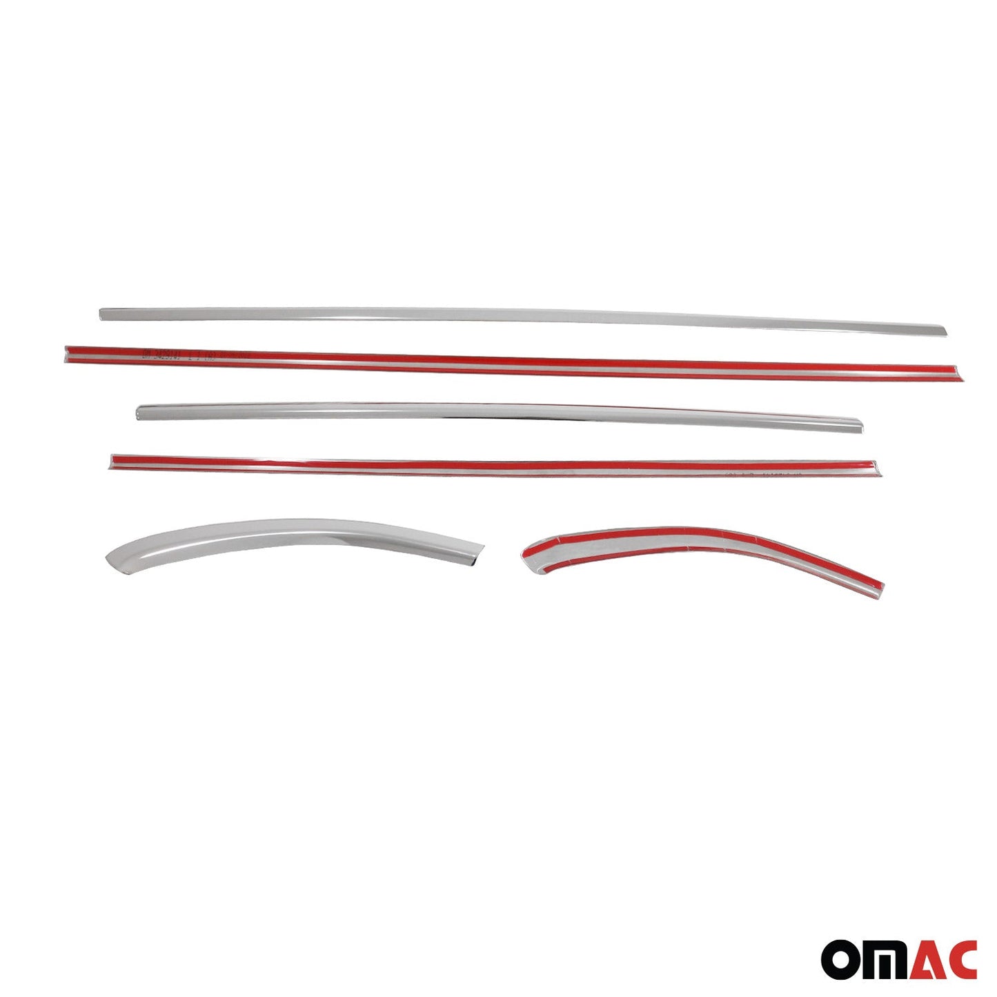 Benzi decorative pentru geamuri pentru Honda City Saloon 2021-2025, oțel inoxidabil, set 6 piese