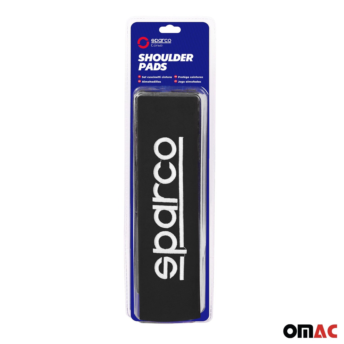 SPARCO Gurtschoner Gurtpolster Sicherheitsgurt Gurtschutz Autogurt Schwarz 2x