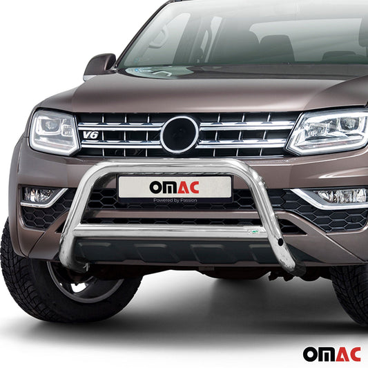 Bară de protecție față pentru VW Amarok 2016-2021 cu ABE (omologare de tip germană) Oțel Argintiu