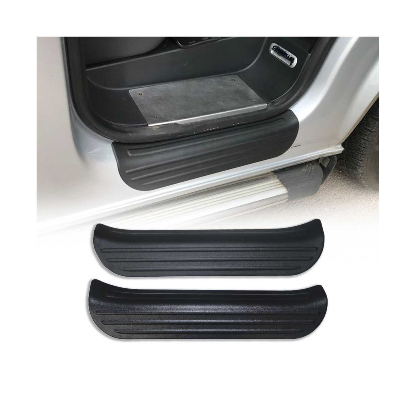 Ornamente prag uși pentru VW T5 T6 2003-2025 ABS negru set 2 piese