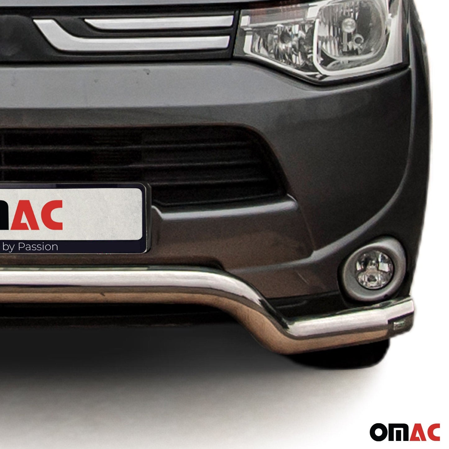 Bară de protecție față, bară de protecție față pentru Mitsubishi Outlander 2012-2015, omologată ABE, argintie