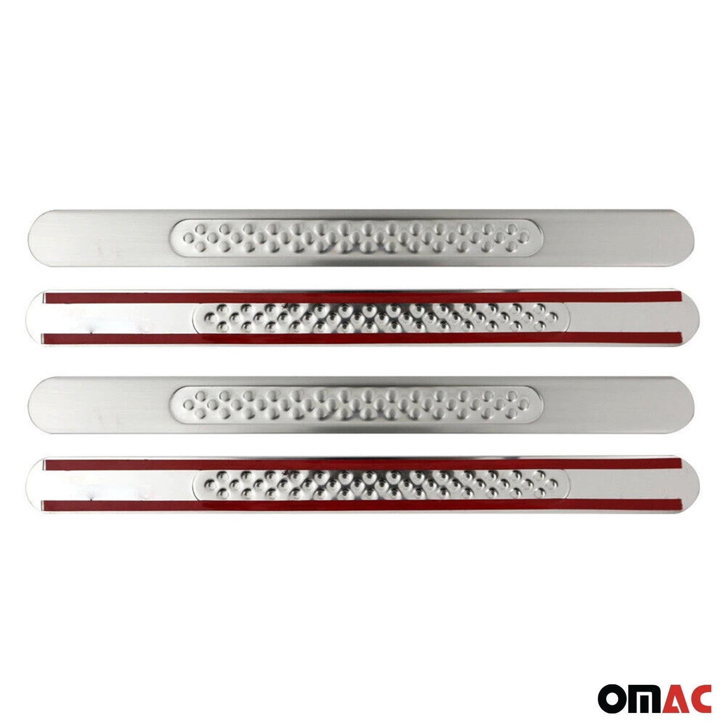 Protecții prag ușă pentru Ford Ranger 2015-2025, oțel inoxidabil, argintiu, set 4 piese