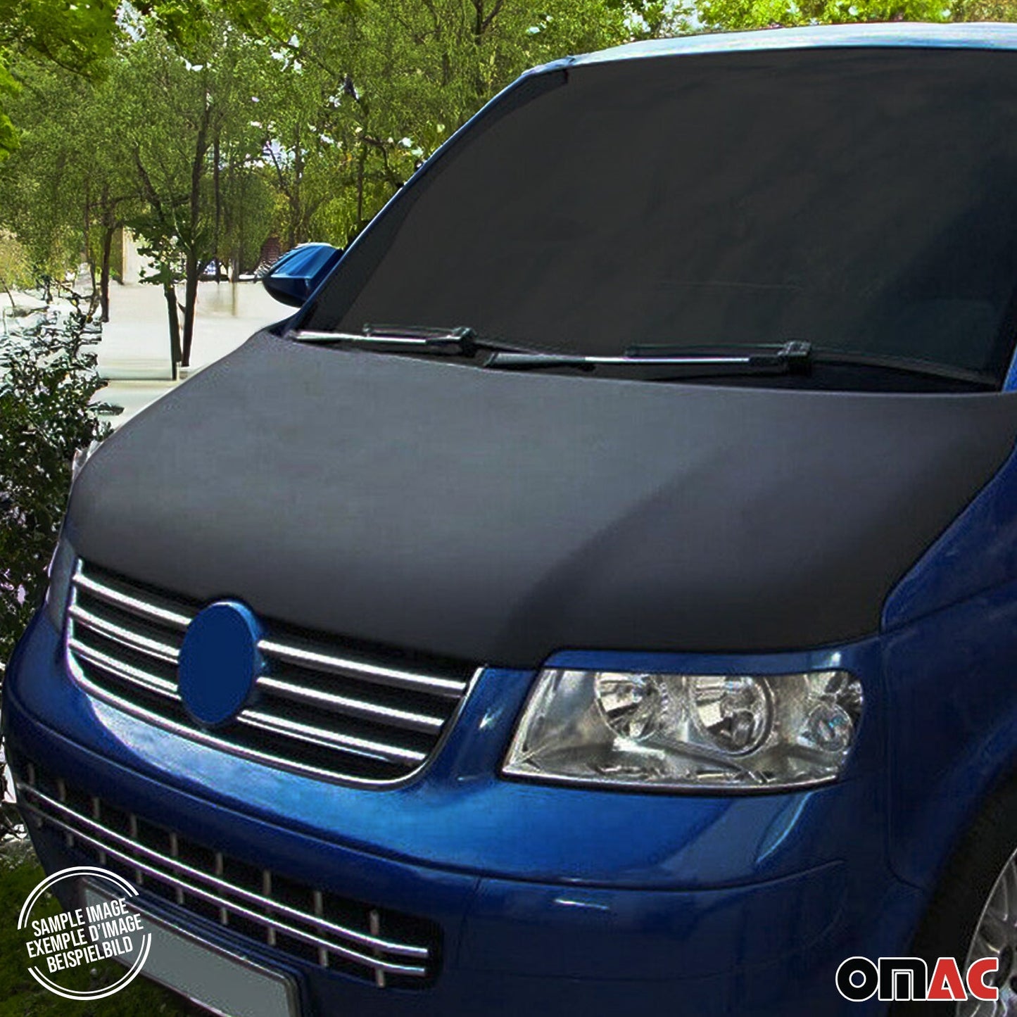 Protecție capotă anti-ciobituri pentru VW T6 T6.1 Transporter, neagră
