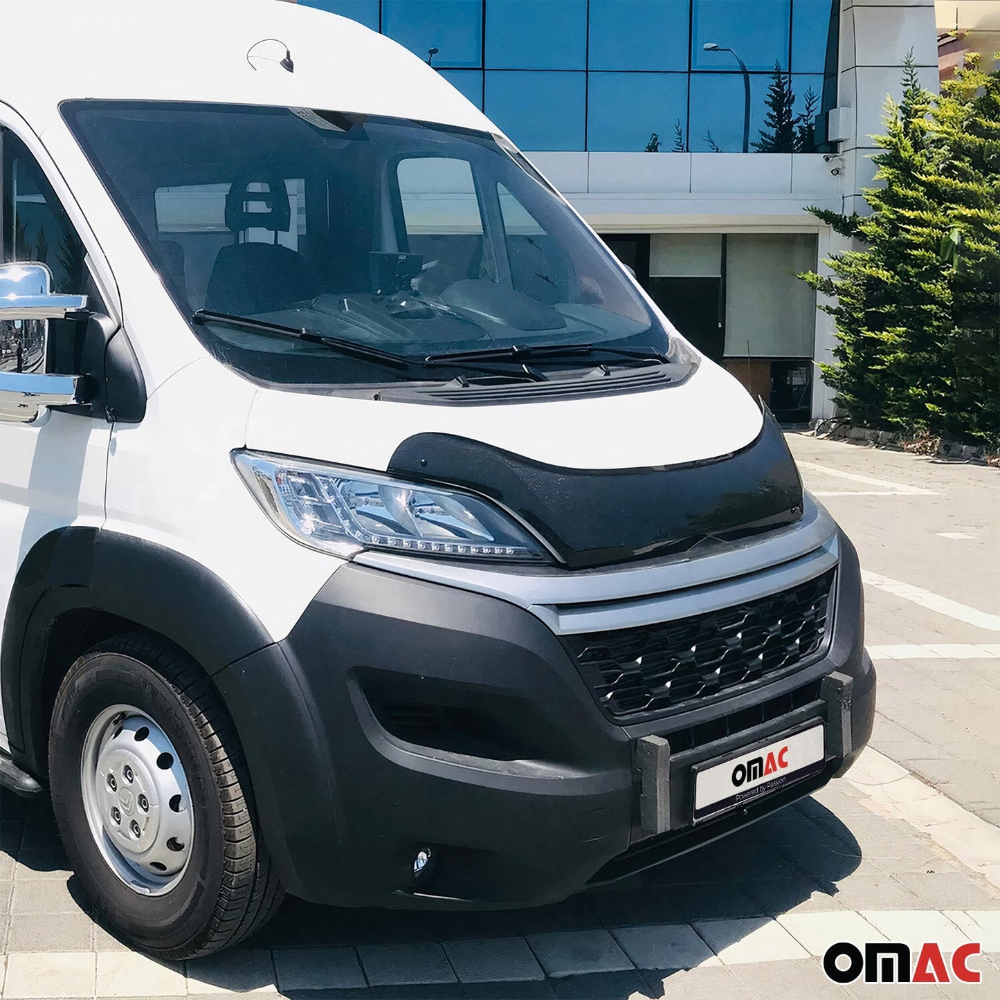 Motorhaube Deflektor Insektenschutz für Citroen Jumper 2014-2025 Dunkel