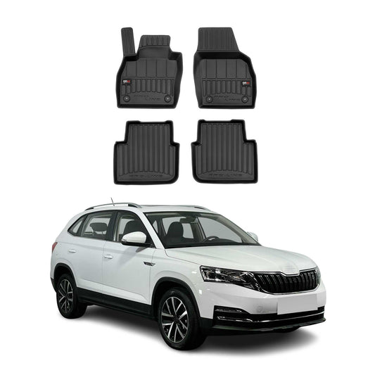 Covorașe auto Skoda Kamiq 2019-2025, TPE, negre, 4 buc.