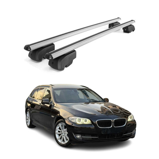 Dachträger Gepäckträger für BMW 5er F11 Touring 2010-2016 ABE Aluminium Grau