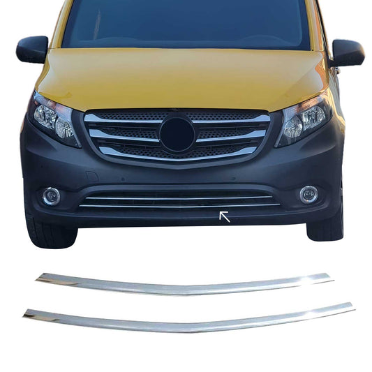 Grilă radiator Mercedes Vito W447, model Mixto, 2014-2019, crom, 2 benzi