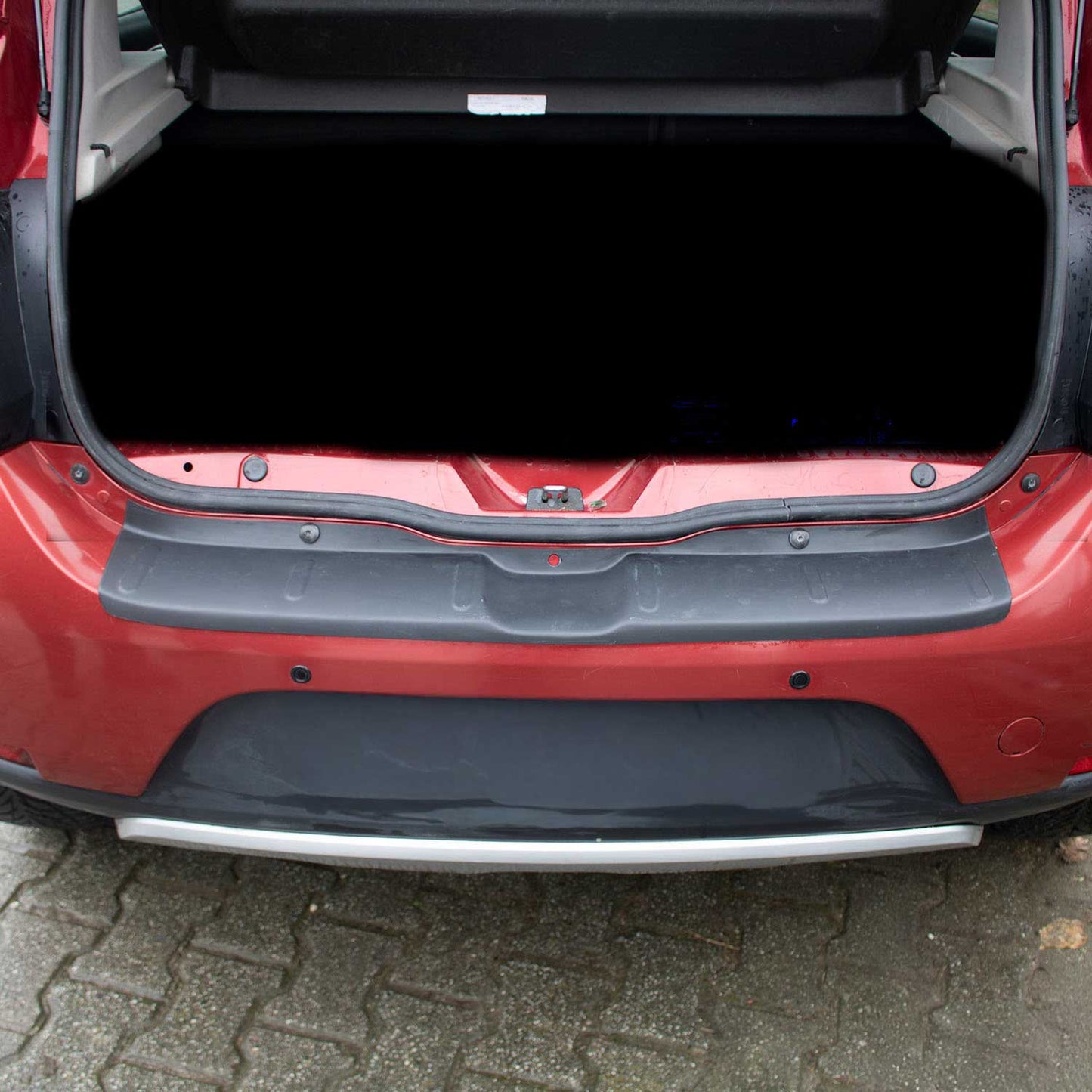 Ladekantenschutz Stoßstangenschutz für Dacia Sandero 2012-2016 ABS Schwarz 1tlg