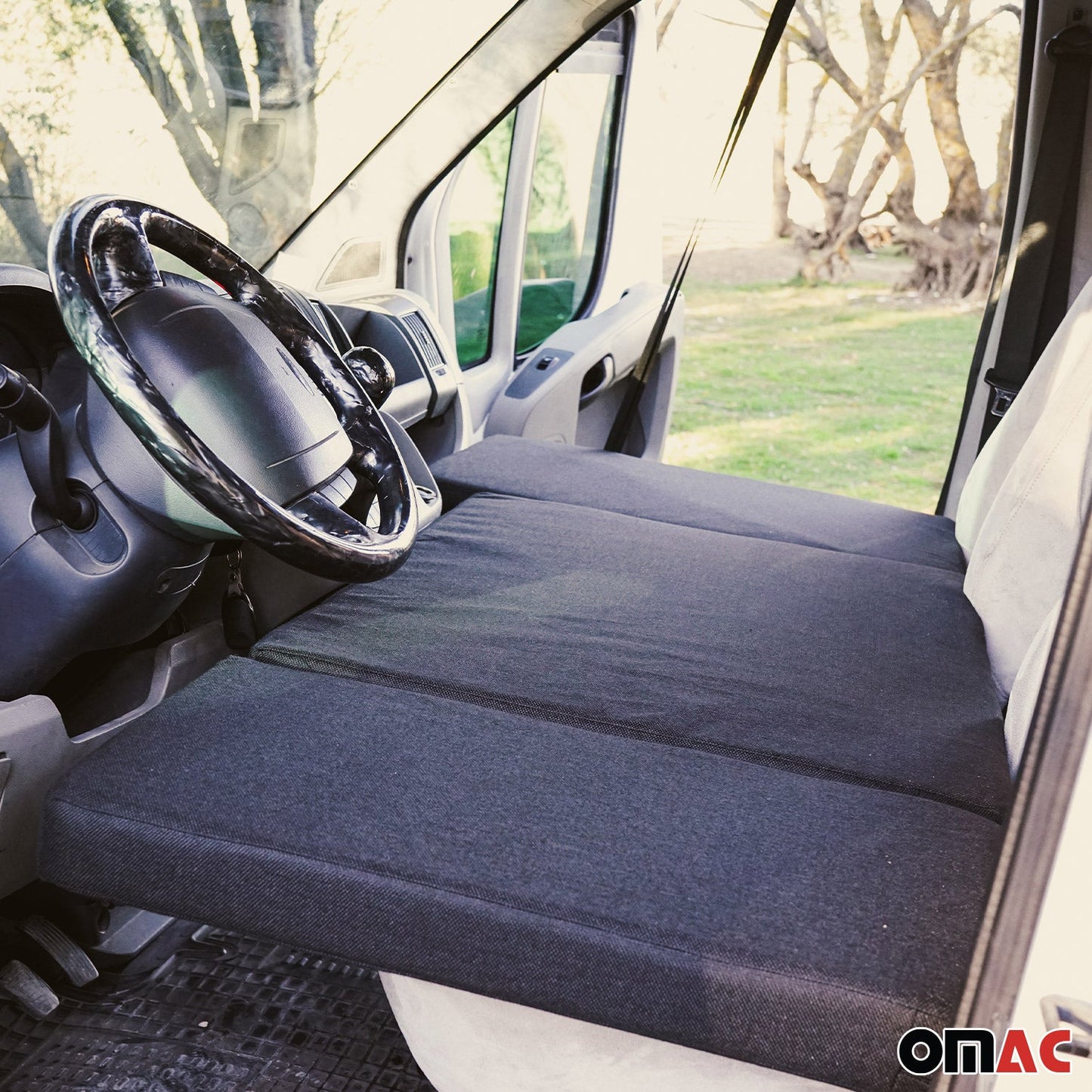 Camper Bett Fahrerhausbett Matratze für Renault Trafic 2001-2014 Schwarz