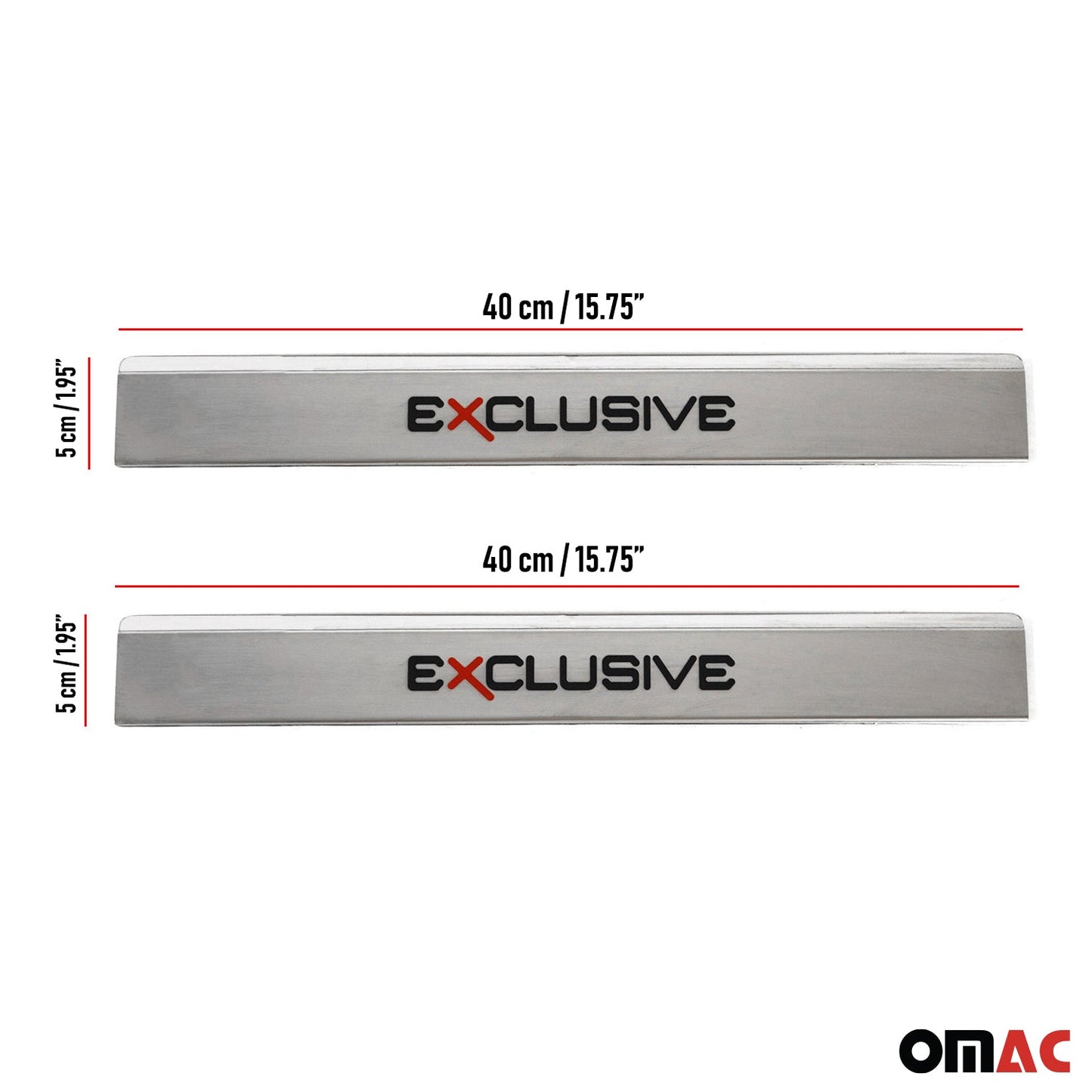 Ornamente prag exclusive pentru Skoda Scala 2019-2025, oțel inoxidabil, 2x