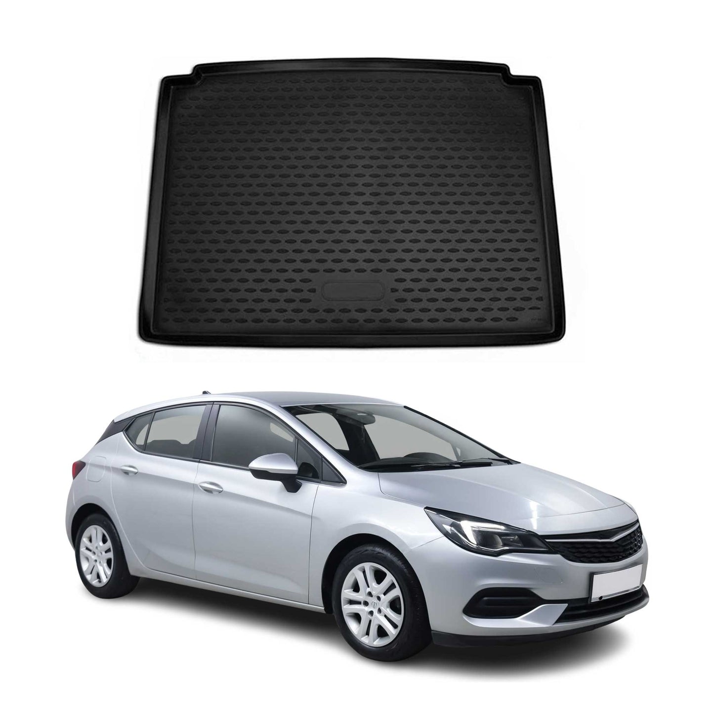 Kofferraummatte Kofferraumwanne für Opel Astra K 2015-2021 Schrägheck Gummi TPE