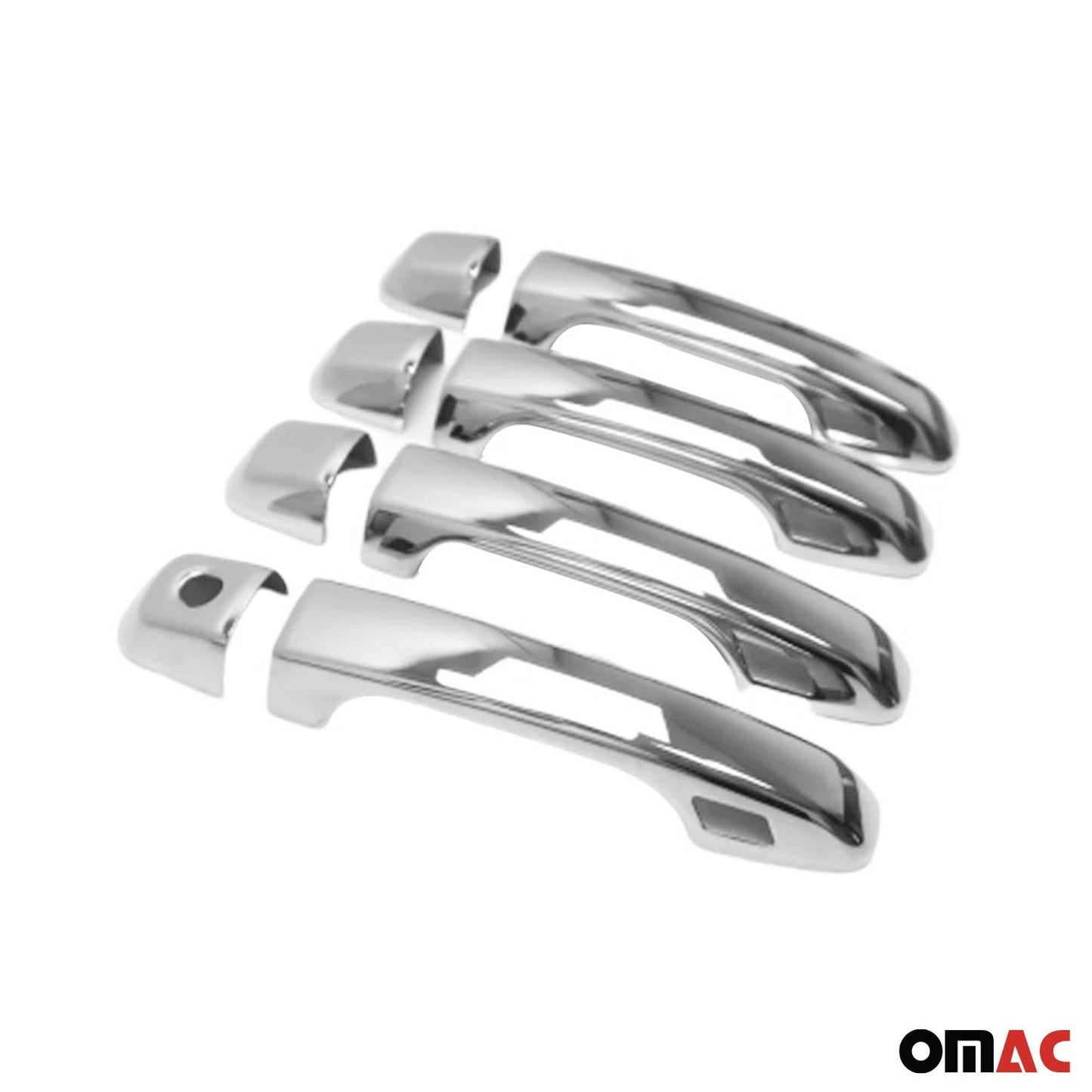 Ornamente mâner ușă, capace mâner ușă pentru Toyota Land Cruiser 2008-2020, oțel inoxidabil, 8x
