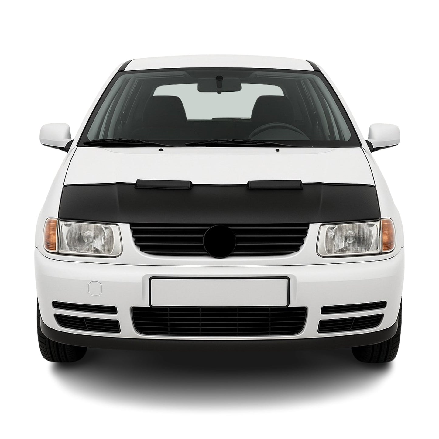 Protecție capotă anti-ciobire pentru VW Polo 6N1 1994-1999, jumătate neagră