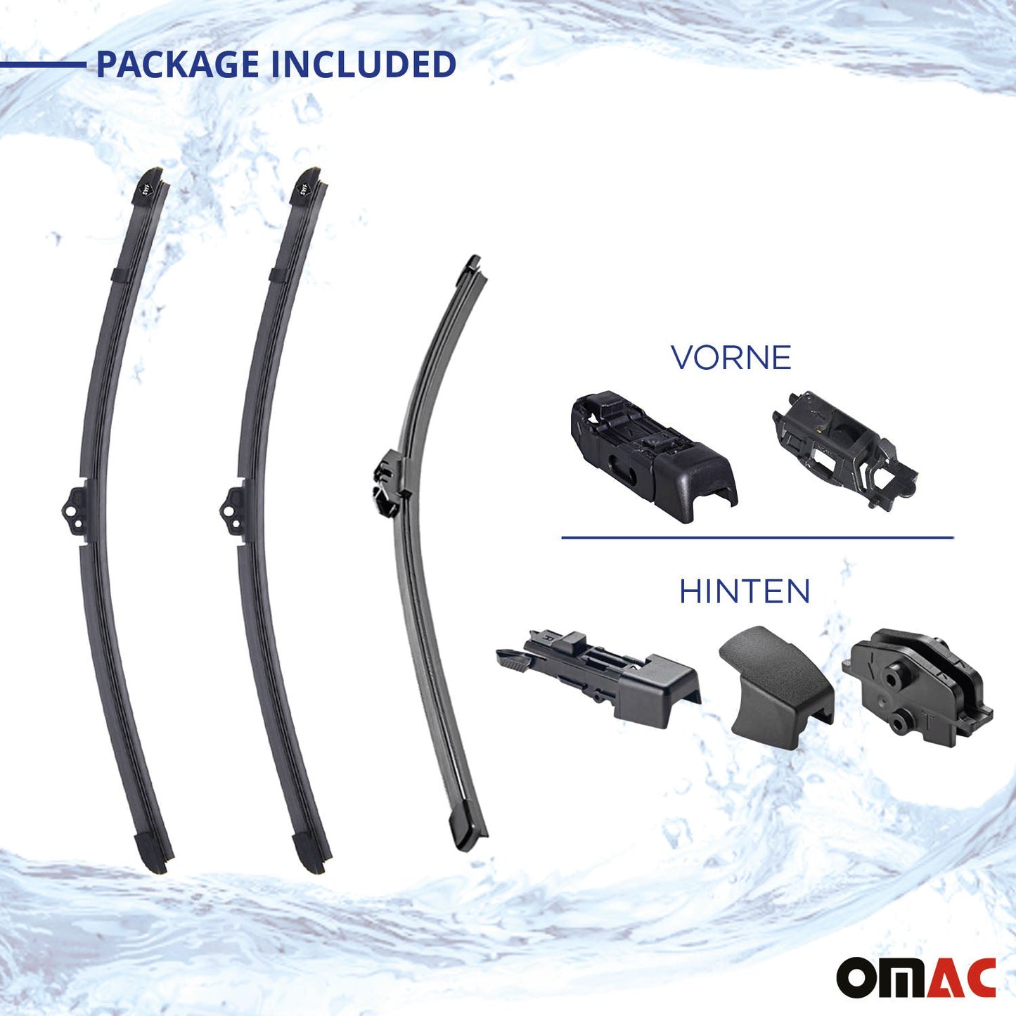 Set lame ștergătoare de parbriz față și spate pentru Land Rover Defender SWF 2019-2025