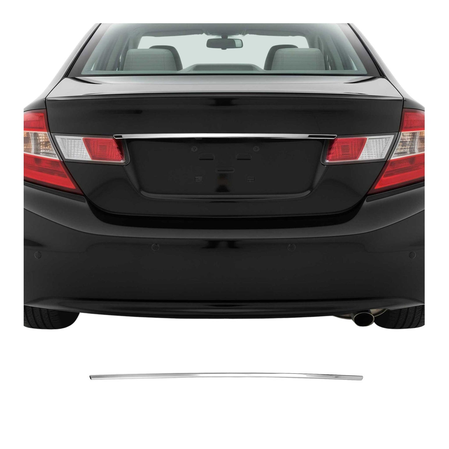 Heckklappe Kofferraumöffner für Honda Civic IX Limo 2012-2016 Edelstahl Chrom