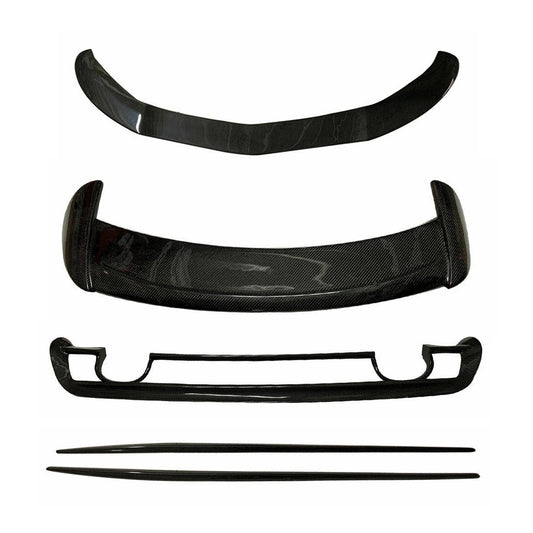 Kit caroserie difuzor spate eleron față pentru Mercedes A-Class W176 A180 250 din fibră de carbon