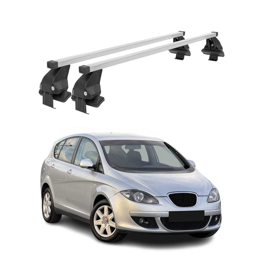 Menabo Dachträger Grundtäger für Seat Altea 2004-2009 Pre-FL 50kg Stahl Grau 2x