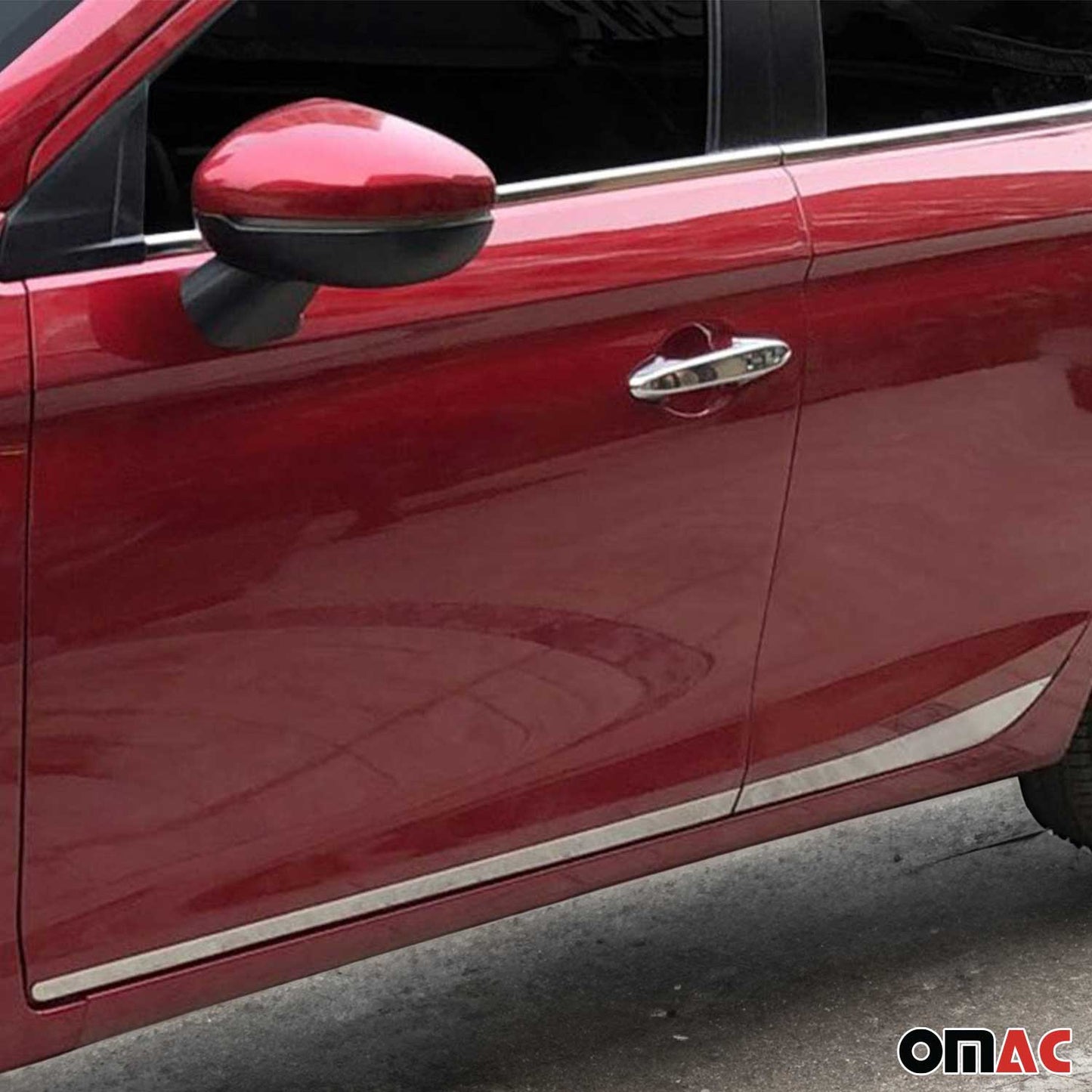 Seitentürleiste Türschutzleiste für Honda City Stufenheck 2021-2025 Edelstahl 4x