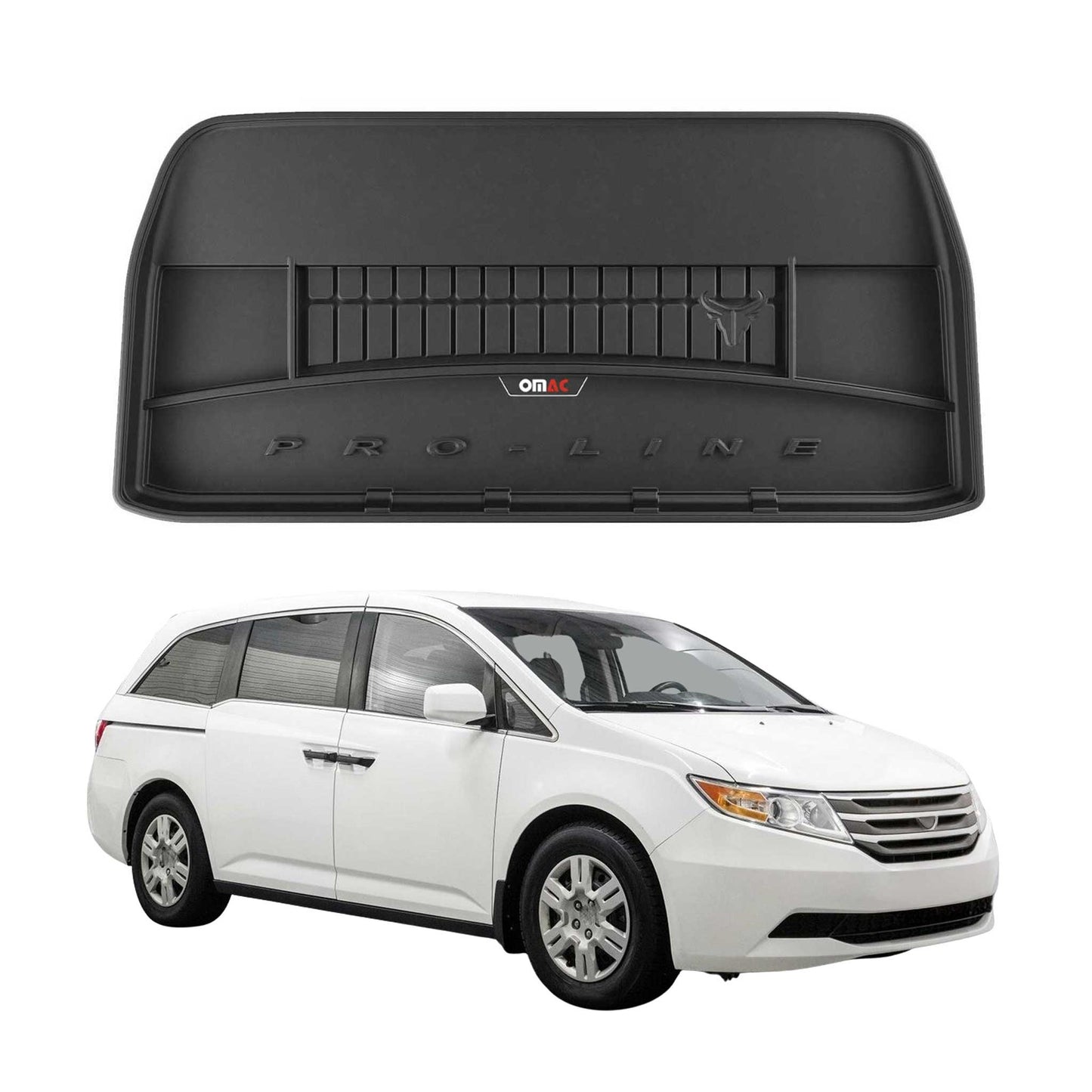 Căptușeală de cauciuc pentru portbagaj OMAC pentru Honda Odyssey 2011-2017, TPE, neagră