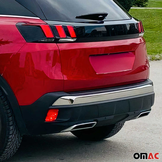 2016-2020 Peugeot 3008 Stoßstangen Diffusor Auspuffrahmen Chrom ABS 2 tlg