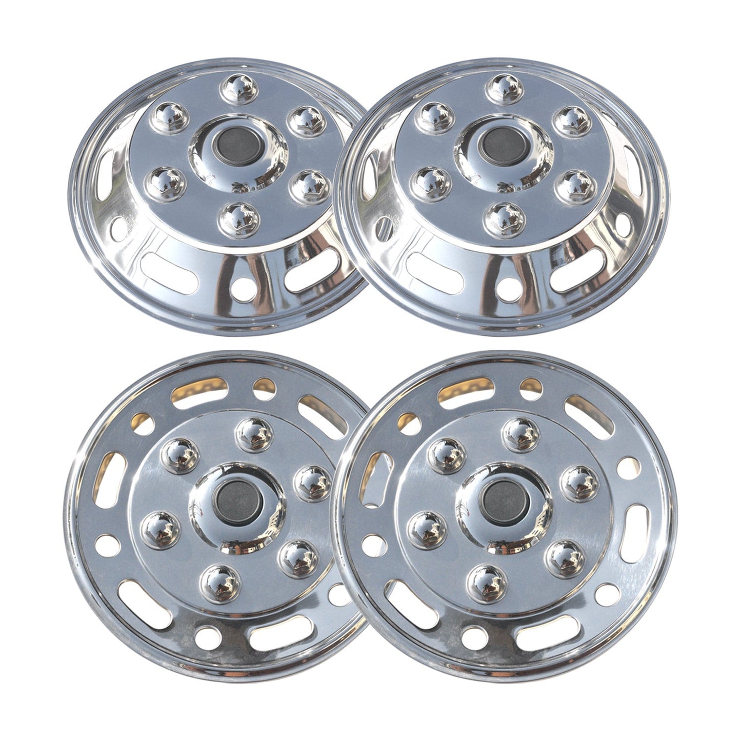 4x Radkappen Radzierblenden Radblenden 16" für Ford Stahl Silber