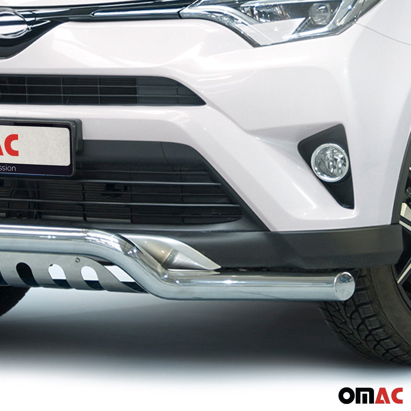 Bară de protecție față pentru Toyota RAV4 2016-2025, oțel inoxidabil cu ABE (omologare de tip germană), argintiu