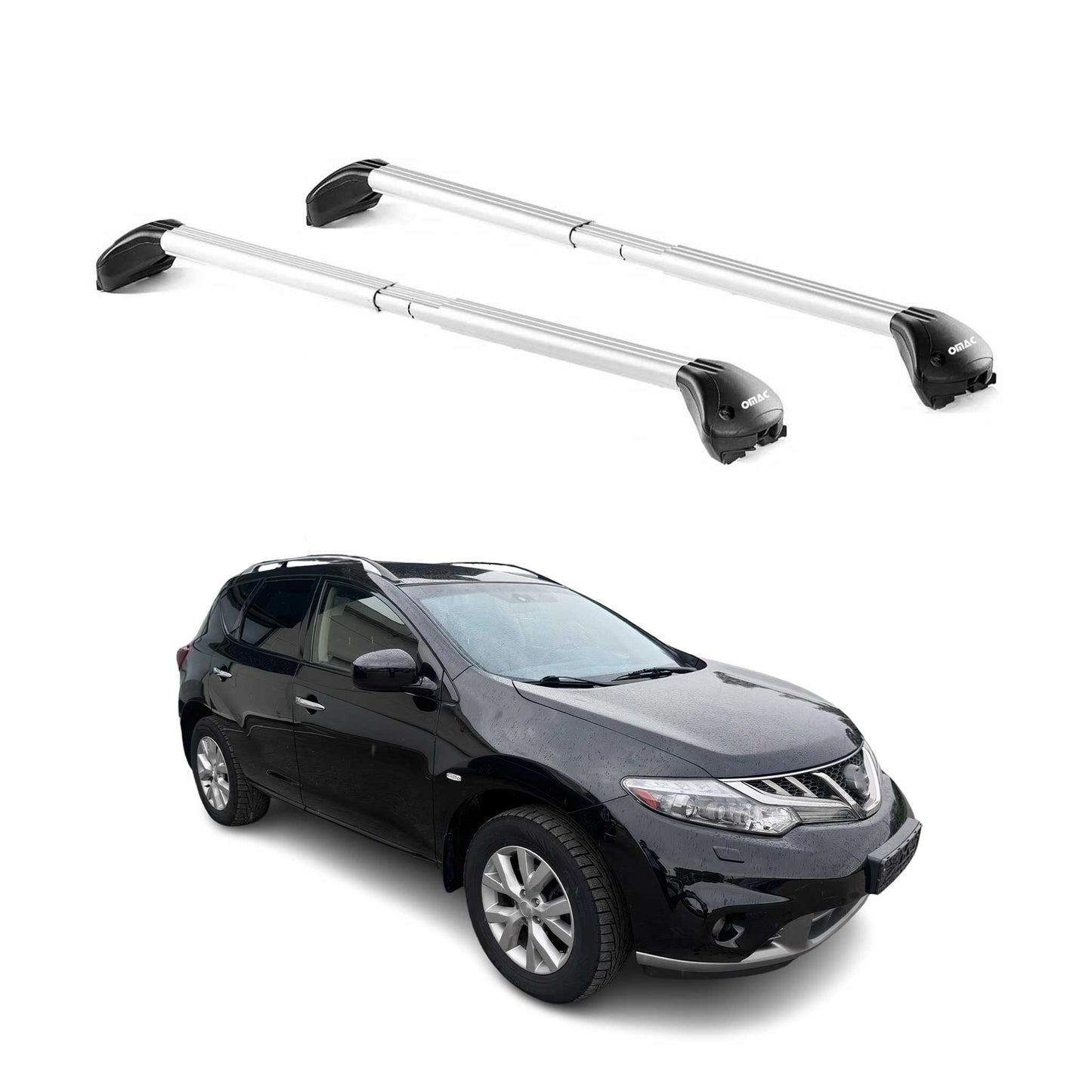 Dachträger Grundtäger für Nissan Murano Z51 2007-2014 5 tür 100kg Alu Silber ABE
