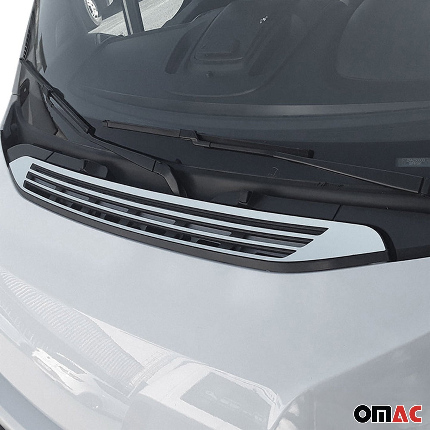 Benzi decorative grilă auto pentru Citroen Jumper 2014-2025, oțel inoxidabil, argintiu