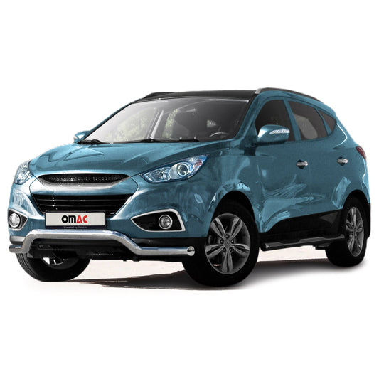 Bară de protecție față, bară de protecție față pentru Hyundai ix35 2010-2015, oțel, omologat ABE, argintiu