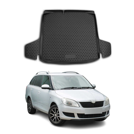 Kofferraummatte Kofferraumwanne für Skoda Fabia Combi 2007-2014 Gummi TPE