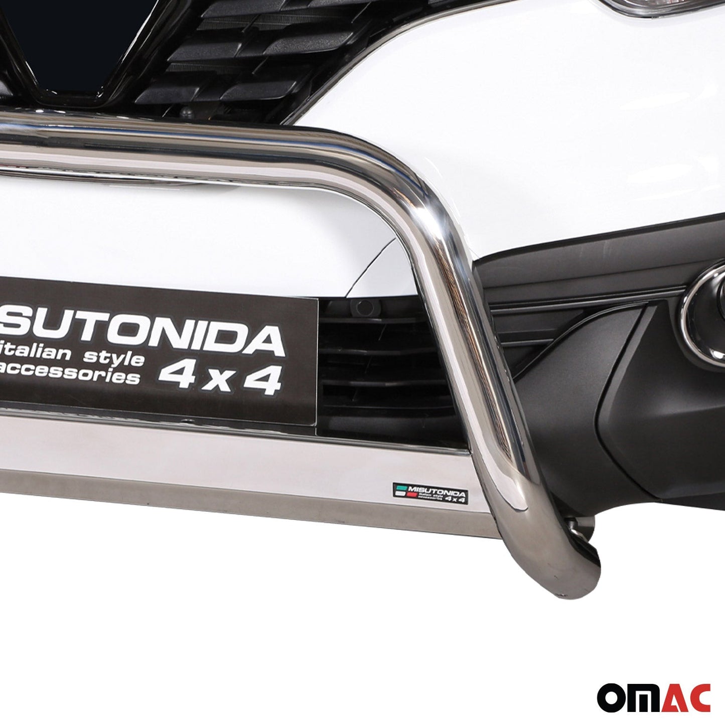 Bară de protecție/buton față pentru Renault Kadjar 2015-2018, ø63mm, oțel, argintiu